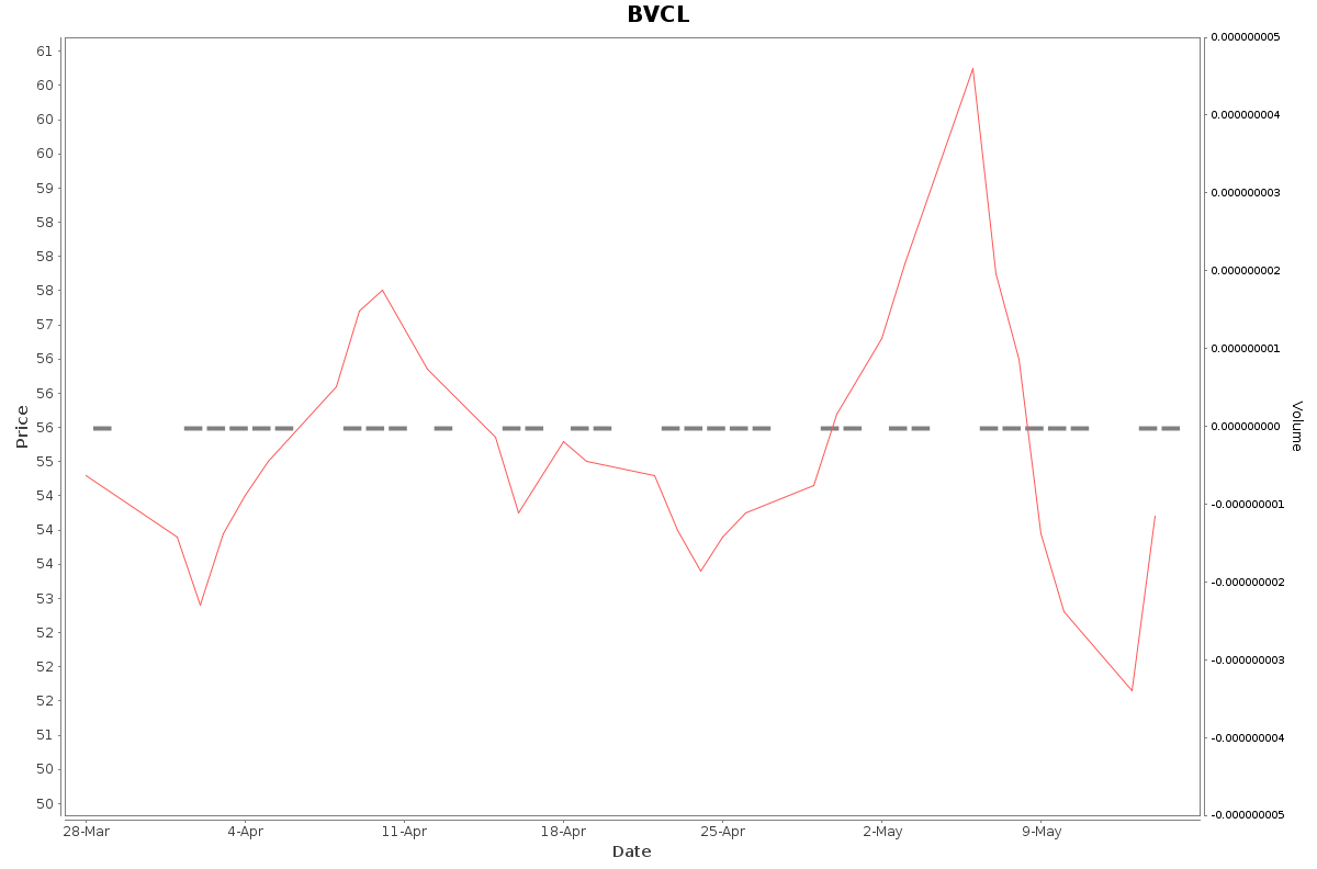 BVCL Daily Price Chart NSE Today
